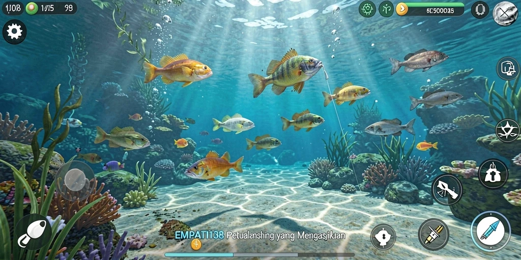 Tampilan gameplay seru dari EMPATI138 dengan pengalaman memancing yang imersif.