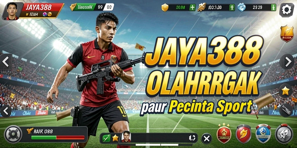 Tampilan gameplay seru dari JAYA388, menunjukan pertandingan olahraga yang mendebarkan.