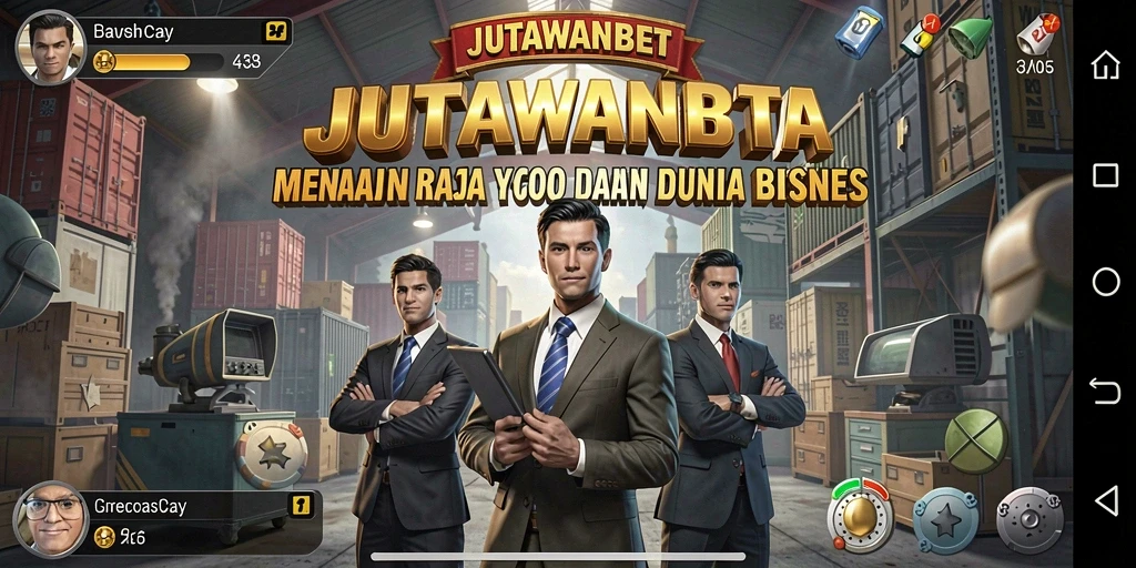 Screenshot gameplay JUTAWANBET menunjukkan aksi seru dalam membangun bisnis.
