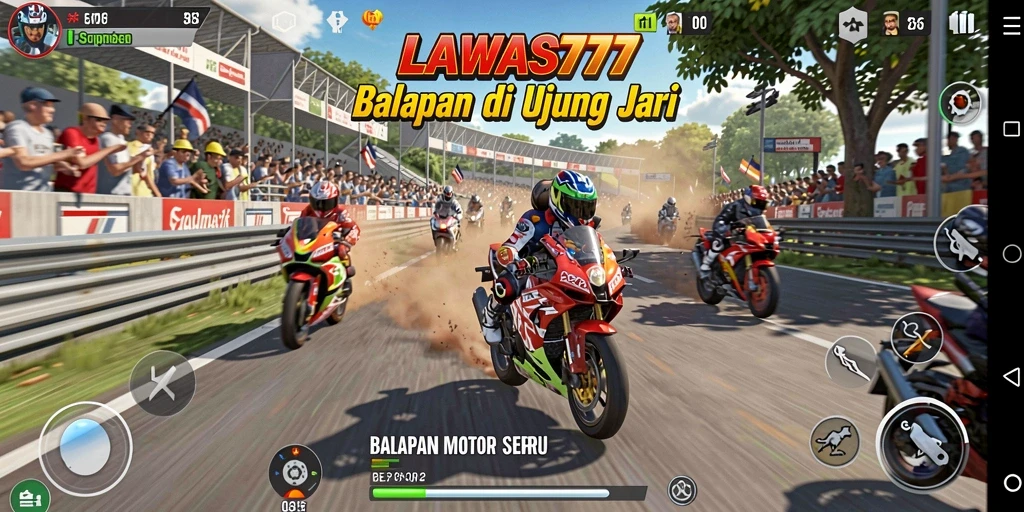 Gameplay seru balapan motor di LAWAS777 yang menegangkan.