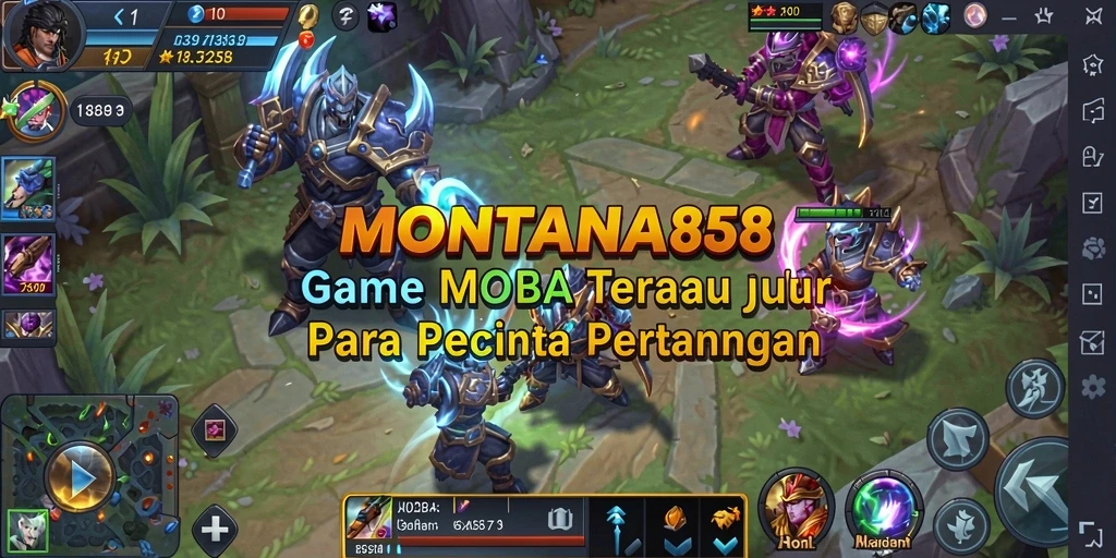 Tampilan gameplay seru dan karakter unik dari MONTANA88.