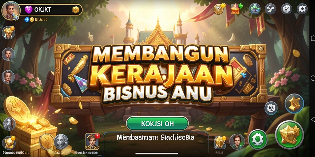 Screenshot menunjukkan gameplay menarik dari OKJKT.