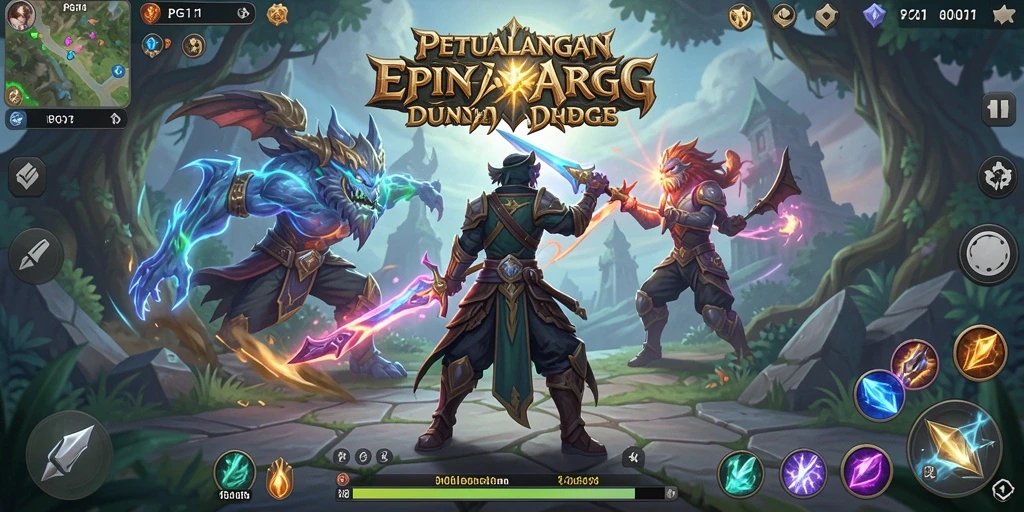 Tampilan screenshot PG11 menunjukkan aksi seru dalam pertempuran ARPG.