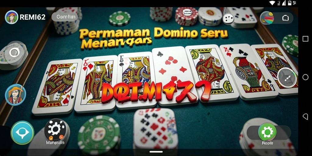 Gameplay seru dalam permainan Domino yang mendebarkan.