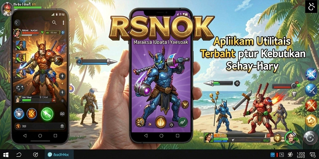Tampilan utama RSNOK dengan berbagai alat utilitas yang bermanfaat.