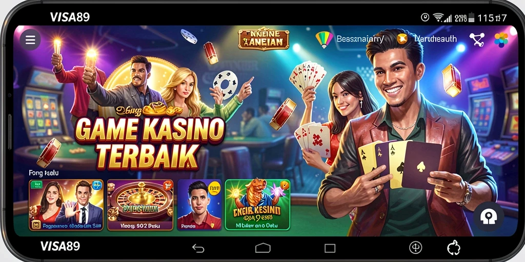 Gameplay menarik dan grafis menawan dari VISA89 dalam permainan Kasino.